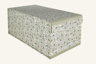 Green photo box index card box with magnetic closure